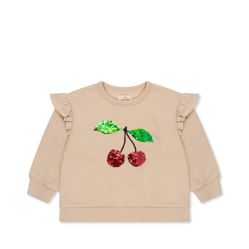 Konges Sloejd Lou Sequin Sweatshirt Cherry