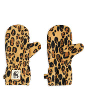 Mini Rodini Basic Leopard Fleece Mittens