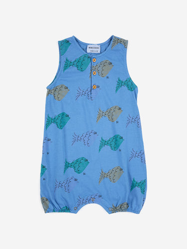 Bobo Choses Multicolor Fish Allover Baby Playsuit