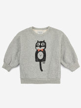 Bobo Choses Cat O'clock Sweatshirt Grey melange