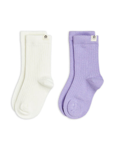 Mini Rodini Wool Socks 2-pack Multi