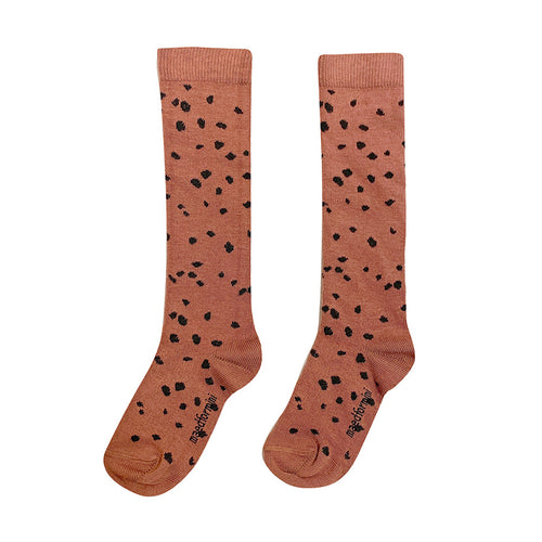 Maed for mini Brown Sahara Leopard AOP / Knee Socks