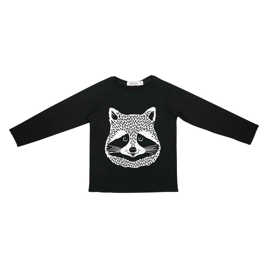 Dadamora Hipster Pullover with Raccoon