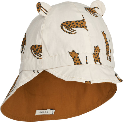 Liewood Gorm Reversible Sun Hat Leopard/Sandy