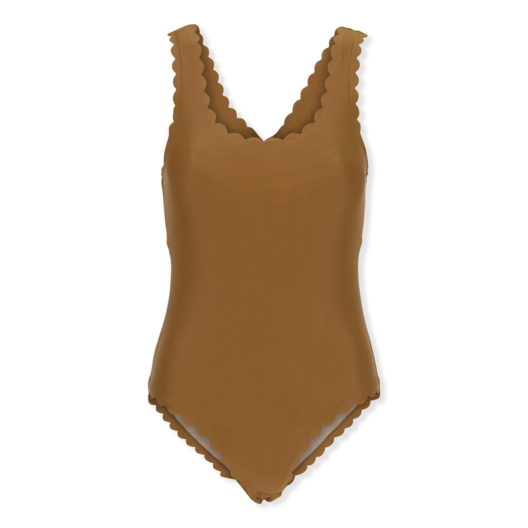 Konges Sloejd Scallop Mommy Swimsuit Bronze brown