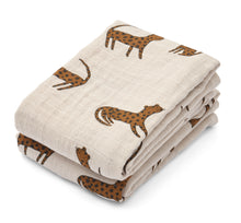 Liewood Muslin Cloth 2-pack Leopard/Sandy