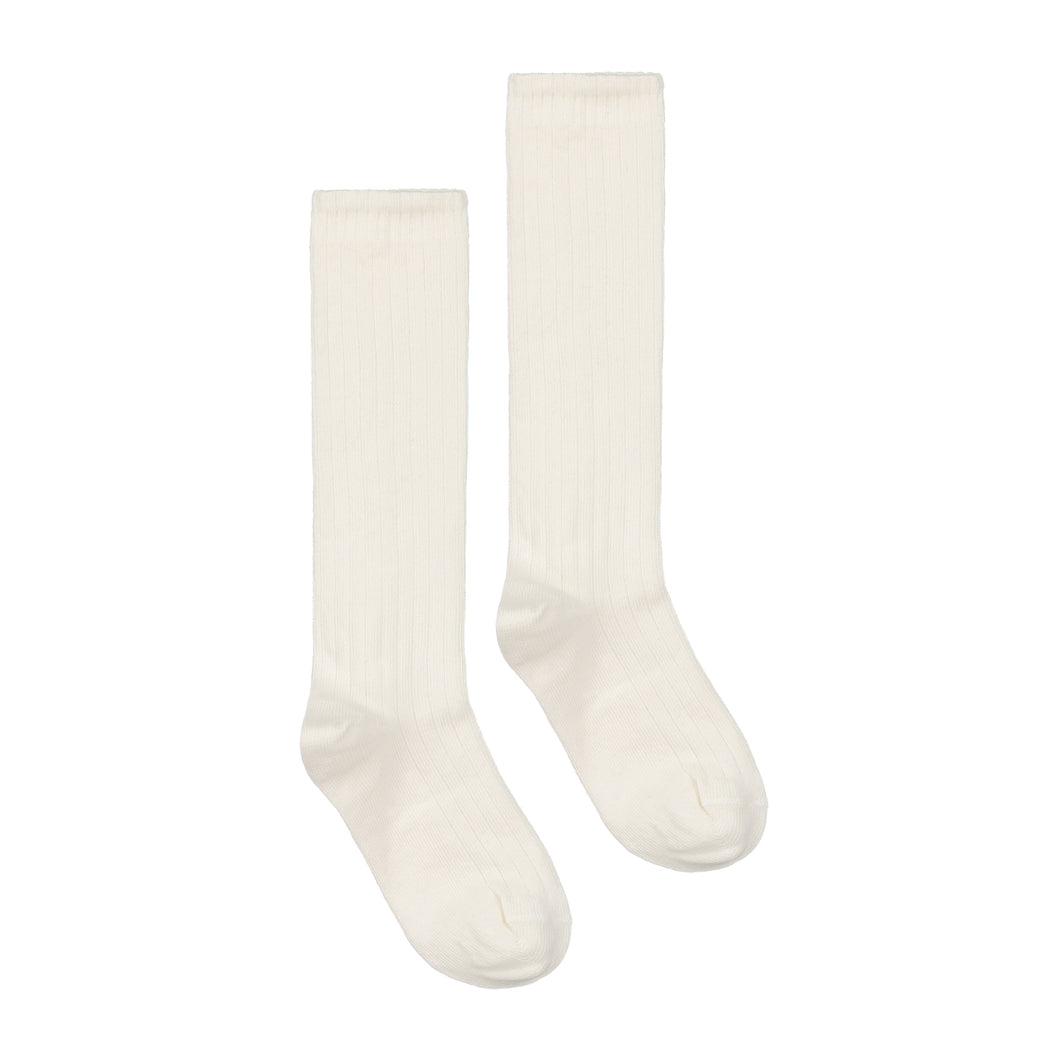 Gray Label Long Ribbed Socks Cream