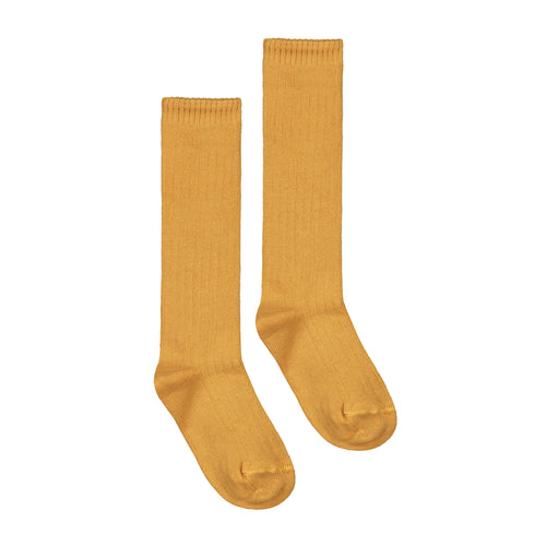 Gray Label Long Ribbed Socks Mustard