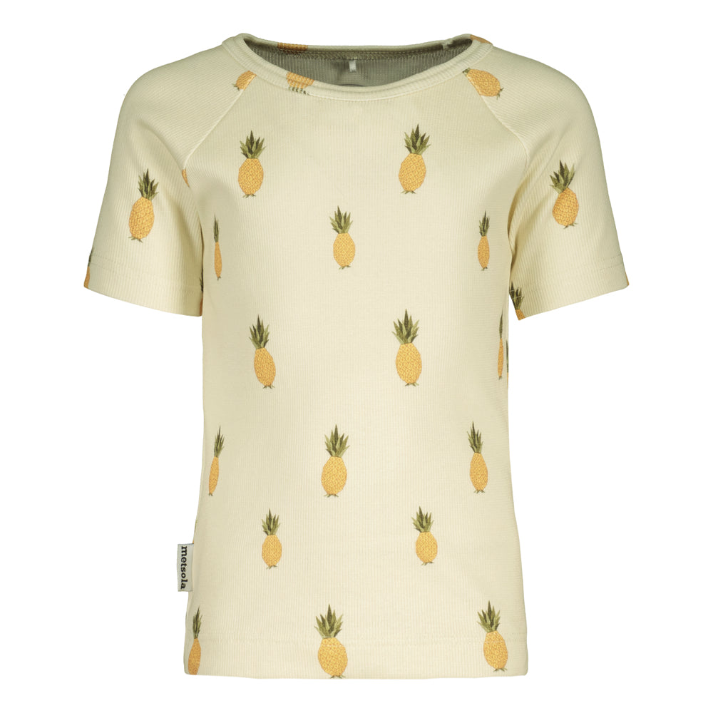 Metsola Juicy Fruits Rib T-shirt, Vanilla