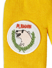 Mini Rodini Polar Bear Knitted Mittens Yellow
