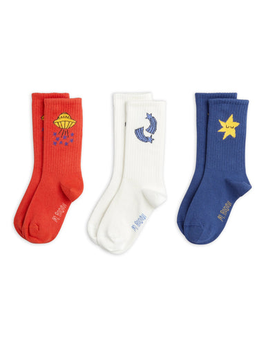 Mini Rodini Ufo Socks 3-pack