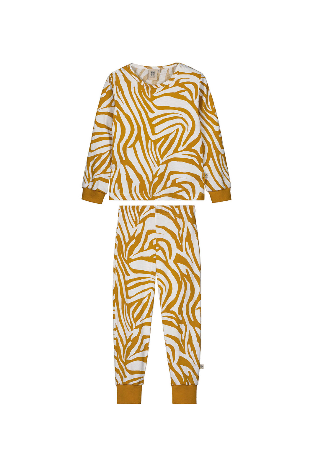 Kaiko Pyjama Set, Zebra Toffee