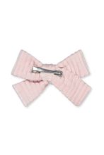 Kaiko Corduroy Bow Hairclip Soft Pink
