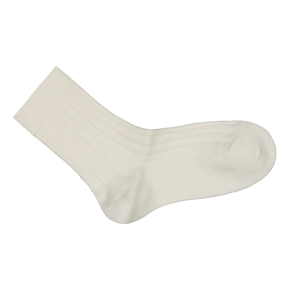 Metsola Rib Socks, Creamy