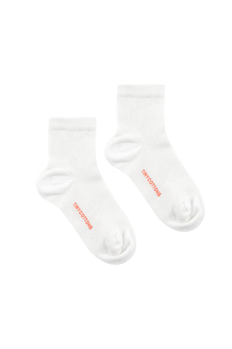 Tinycottons Solid Quarter Socks Off-white