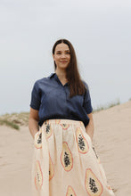 AARRE Anne Linen Skirt, Papaya