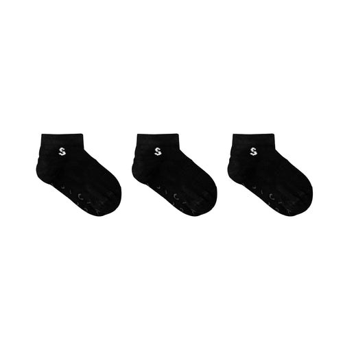 STUCKIES Sneaker Socks 3-pack Black