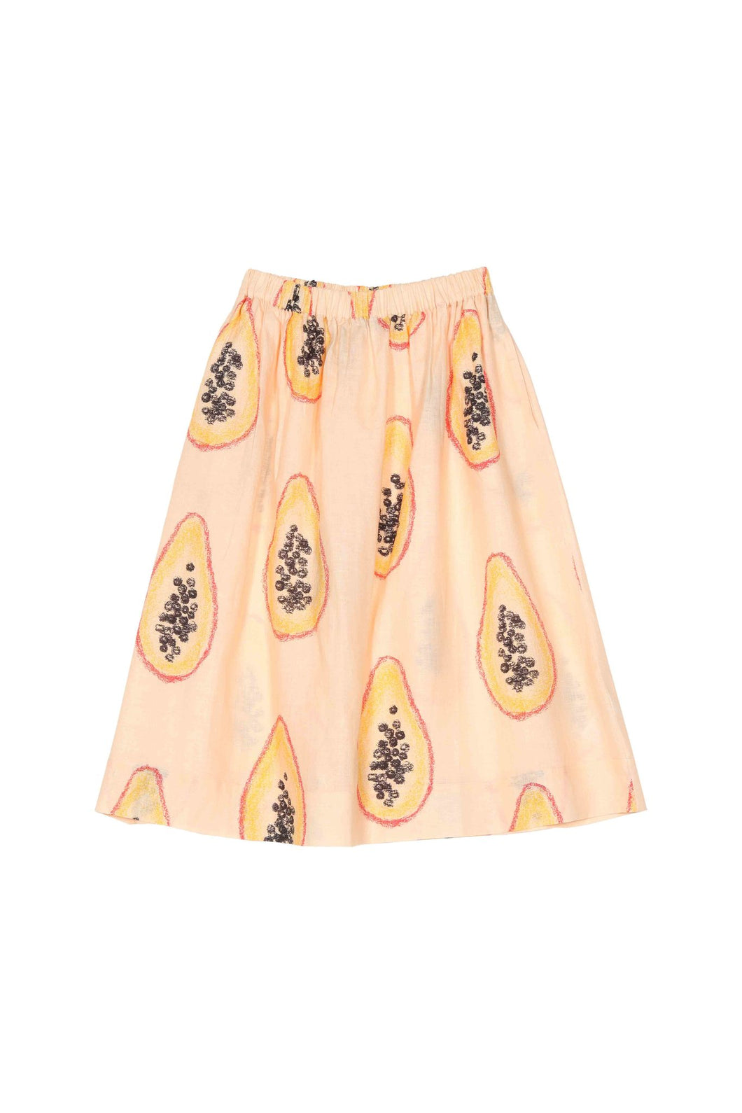 AARRE Anne Linen Skirt, Papaya