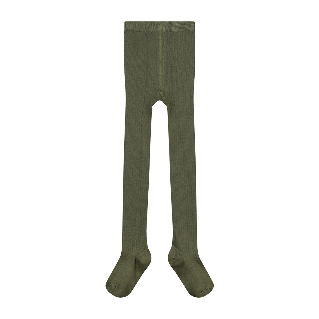 Gray Label Ribbed Tights Moss