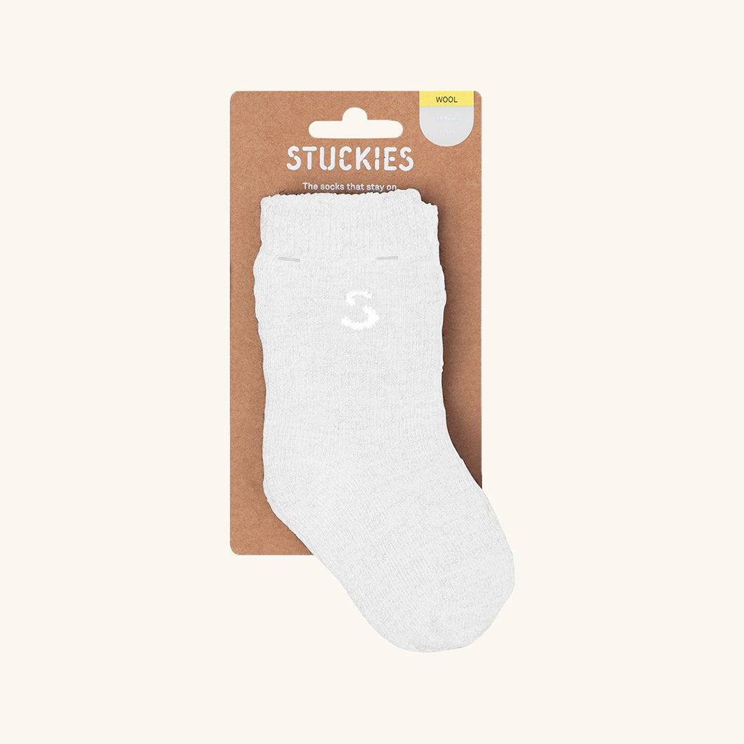 STUCKIES Wool Socks Pearl